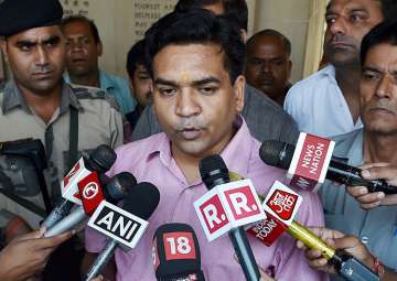 File pic of sacked Delhi minister Kapil Mishra 