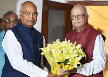 NDA’s presidential nominee Ram Nath Kovind meets LK Advani, MM Joshi
