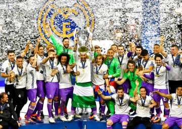 Real Madrid defeated Juventus 4-1 to retain UEFA Champions League title.