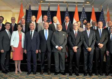 PM Narendra Modi meets top global CEOs in Washington
