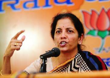File pic of BJP leader and Union minister Nirmala Sitharaman 