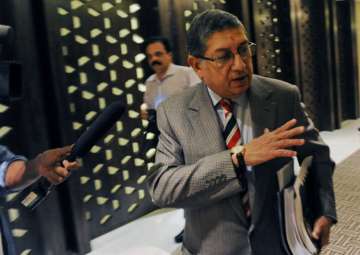 A file image of former BCCI president N Srinivasan.