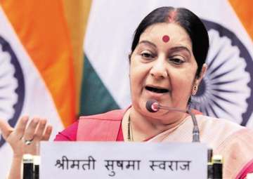 File pic of Union minister Sushma Swaraj 
