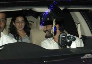 Sara Ali Khan and Harshvardhan Kapoor arrive together for a party 