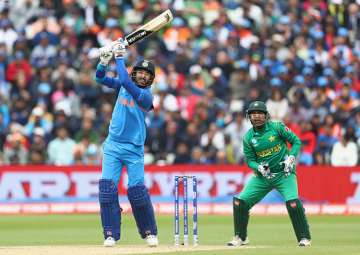 Yuvraj Singh in action against Pakistan in Birmingham.