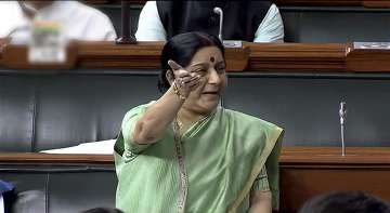 Sushma Swaraj in Rajya Sabha