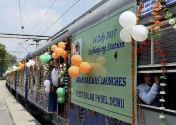 Railways launches first DEMU train with solar-powered coaches 