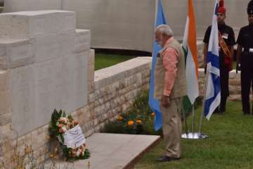 PM Modi visits Haifa, pays homage to Indian World War I heroes
