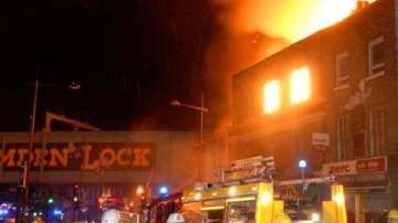 Massive fire breaks out in London’s famous Camden Lock Market