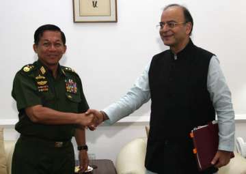 Myanmar military chief calls on Arun Jaitley