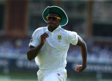 Kagiso Rabada of South Africa during 1st Investec Test vs England