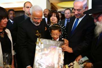 PM Narendra Modi meets Mumbai attack's Israeli child survivor Moshe