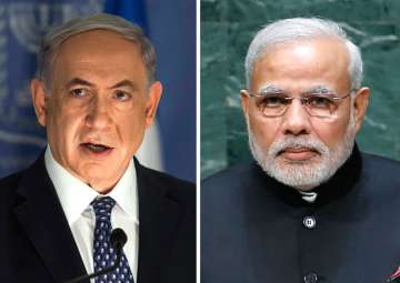 File pic of Benjamin Netanyahu and Narendra Modi