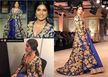indian couture week 2017 bhumi pednekar reynu 