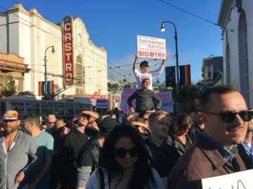 Protesters in US