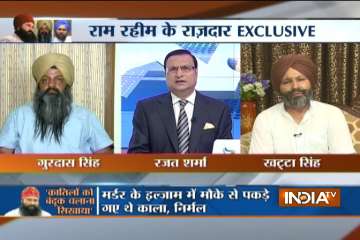 India TV Editor-in-Chief Rajat Sharma interviews former Dera manager and sewadar