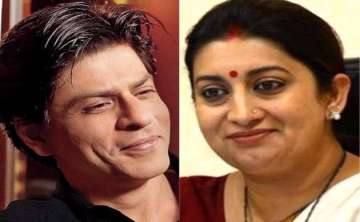 Shah Rukh Khan and Smriti Irani