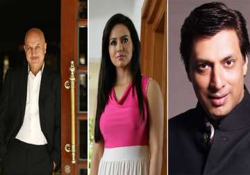 Anupam Kher, Sana Khan, Madhur Bhandarkar 