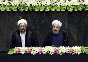Iran's President Hasan Rouhani swears-in for the second term in office