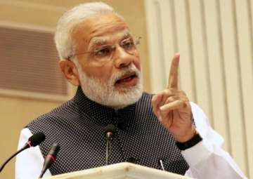 File photo. PM Narendra Modi is addressing a gathering of CEOs and startups