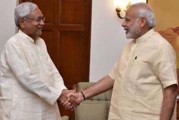 Nitish Kumar with PM Modi
