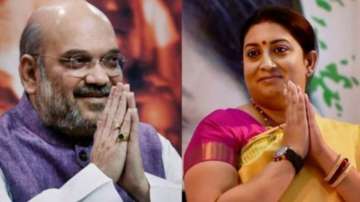BJP president Amit Shah and Information and Broadcasting minister Smriti Irani