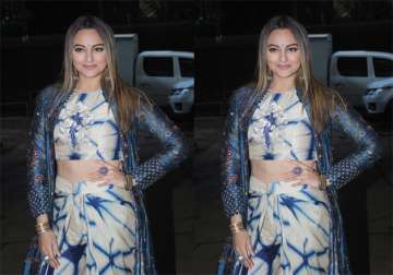 Sonakshi Sinha stunning in blue separates