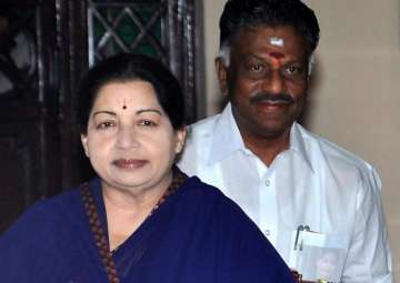 File Photo - O Panneerselvam with Late J Jayalalithaa 