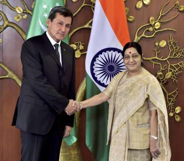 EAM Sushma Swaraj with Rashid Meredov