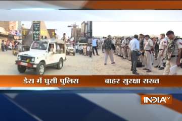 Team comprising district admin, police, security personnel enter Dera's Sirsa HQ