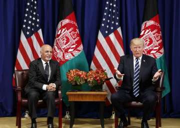 Donald Trump meets Afghan counterpart Ashraf Ghani