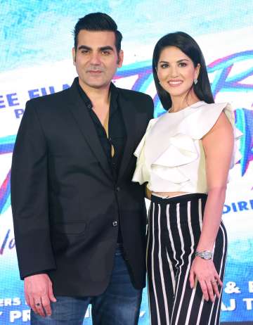 Tera Intezaar poster launch Arbaaz Khan Sunny Leone