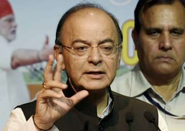 Jaitley addresses at the release of the book "India @ 70 Modi @ 3.5"