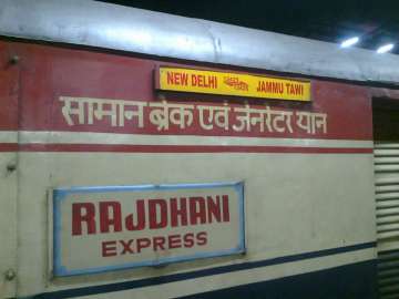 The last coach of the Delhi-bound Rajdhani Express from Jammu derailed today