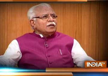 Haryana CM Manohar Lal Khattar in Aap Ki Adalat