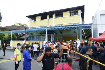 Fire at a Malaysia Islamic school 