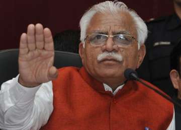 File pic of Haryana Chief Minister Manohar Lal Khattar
