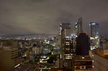 Mexico City after an earthquake, in the early morning hours of Friday, Sept. 8