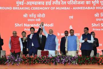 Pm Modi, Shinzo Abe lay foundation for bullet train project