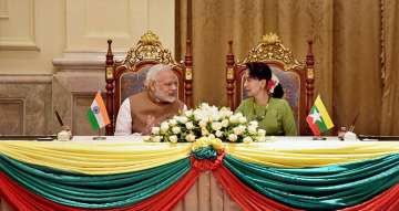 Modi with Suu Kyi