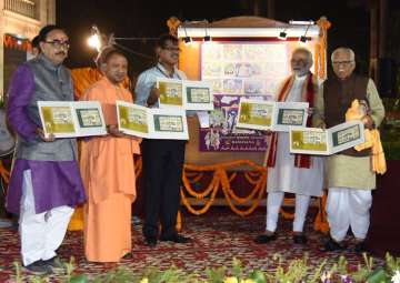 PM visits Tulsi Manas Temple, releases postal stamp on Ramayana