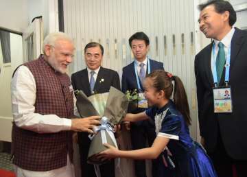 PM Modi arrives in Xiamen to attend BRICS Summit 