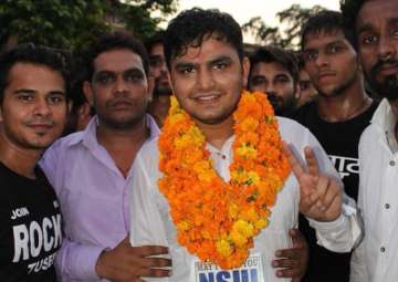 File pic - NSUI's Rocky Tusheed won president's post by a margin of 1,590 votes