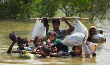 UN estimates suggest that 370,000 Rohingya refugees have fled into Bangladesh