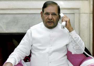 File pic of rebel JDU leader Sharad Yadav 