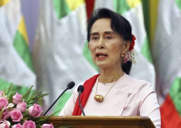 Myanmar civilian leader Aung San Suu Kyi 