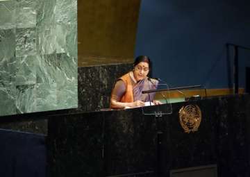 Sushma Swaraj at United Nations General Assembly 