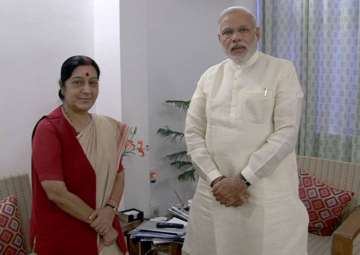 File pic - PM Modi hails Sushma Swaraj for her UNGA speech