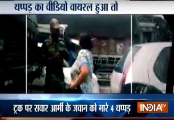 Gurgaon woman slaps Army jawan rep