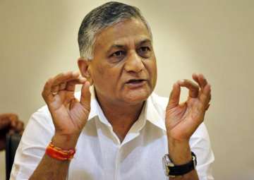 Union Minister of State for External Affairs VK Singh